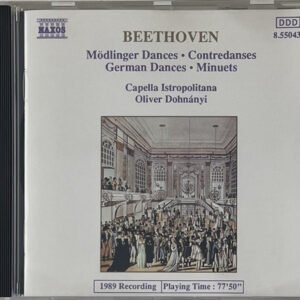 CD Beethoven Mödlinger Dances  Contredanses