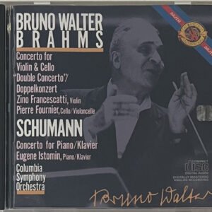 CD Bruno Walter - Brahms Concerto For Violin & Cello