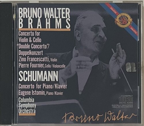 CD Bruno Walter - Brahms Concerto For Violin & Cello