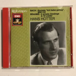 CD Hans Hotter - Bach + Brahms