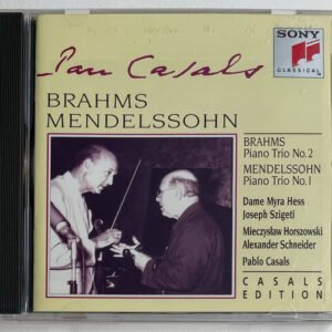 CD Brahms Piano Trio No. 2 Mendelssohn Piano Trio No. 1