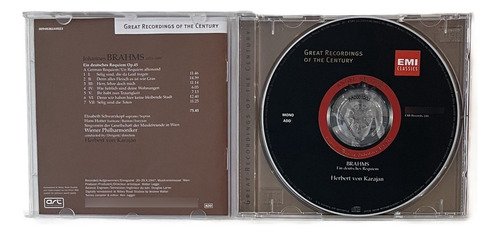 CD Brahms - Ein Deutsches Requiem - Herbert Von Karajan - Imagem 2