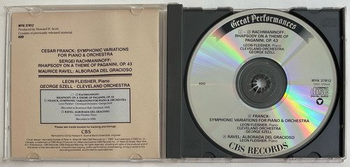CD Franck: Symphonic Variations Fleisher & Szell - Imagem 2