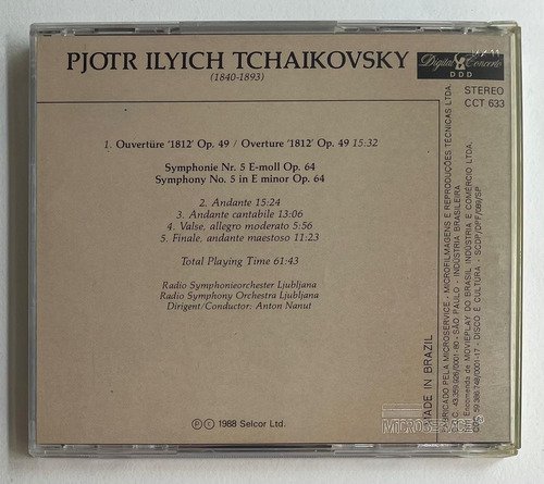 CD Tchaikovsky - 1812 Overture, Symphony No. 5 - Imagem 3