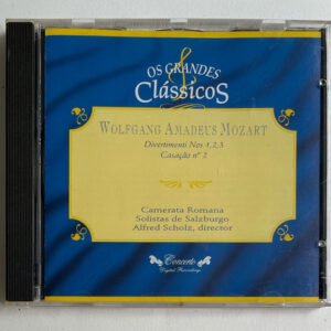 CD Mozart Divertimenti Nos.1, 2, 3 Casação N°2 Alfred Scholz