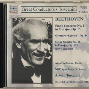 CD Beethoven Piano Concerto No. 1 (arr. Toscanini)