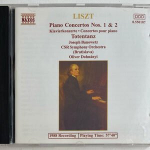CD Liszt Piano Concertos Nos.1 & 2 Totentanz Oliver Dohnányi