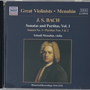 CD J. S. Bach Sonatas And Partitas, Vol. I - Yehudi Menuhin