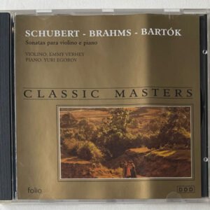 CD Schubert - Brahms - Bartóv - Sonatas Para Violino E Piano