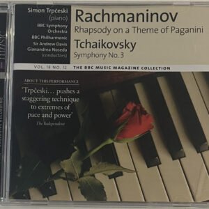 CD Rachmaninov Rhapsody On A Theme Of Paganini