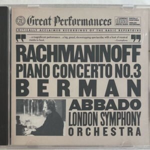 CD Claudio Abbado Rachmaninoff Piano Concerto No. 3 Berman