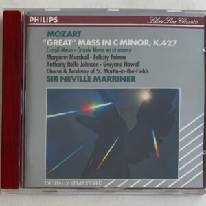 CD Mozart Great Mass In C Minor, K. 427 Sir Neville Marriner Remasterizado