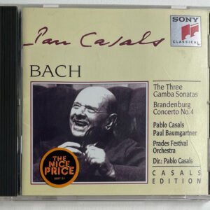 CD Pablo Casals Edition Bach The Three Gamba Sonatas