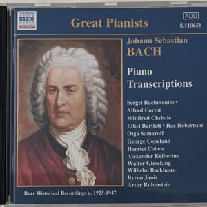 CD Johann Sebastian Bach - Piano Transcriptions