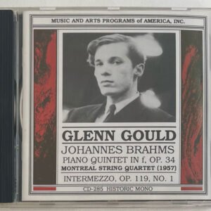 CD Glenn Gould: Brahms - Piano Quintet In F Op. 34