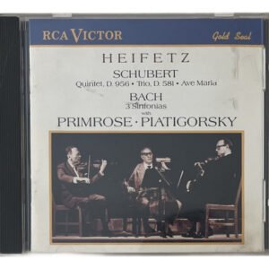 CD Schubert - Quintet, D. 956 E Outros - Bach 3 Sinfonias