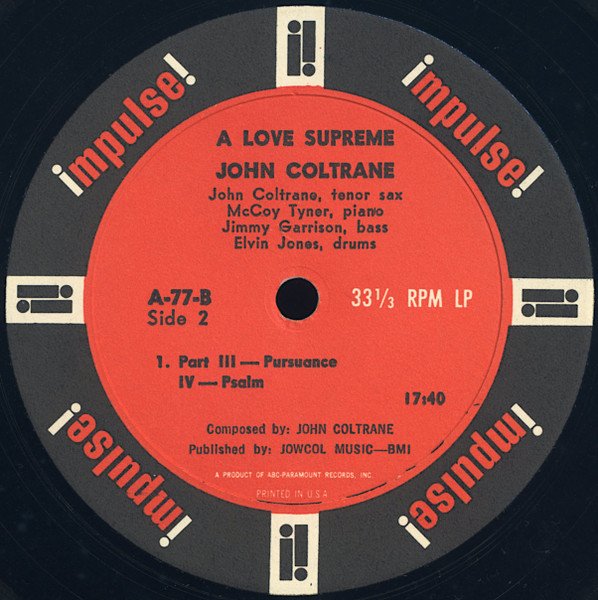 A Love Supreme - John Coltrane - Imagem 5