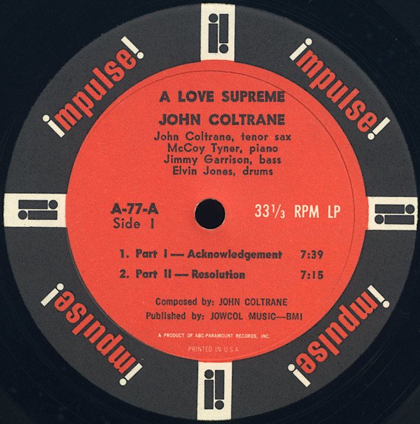 A Love Supreme - John Coltrane - Imagem 4
