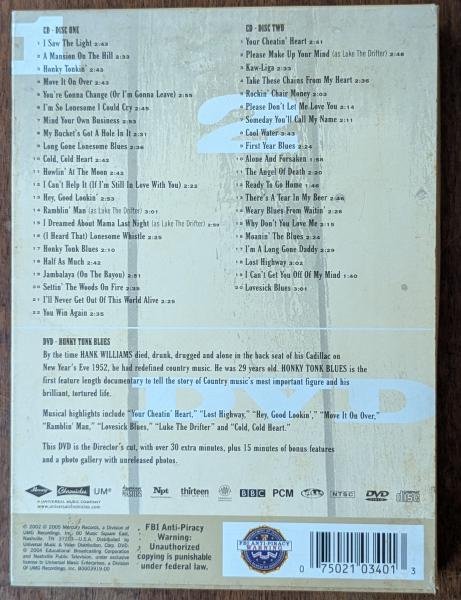 DVD The Ultimate Collection - Hank Williams (coletânea dupla em CD + DVD com documentário) - Imagem 3