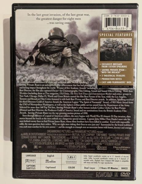 DVD Saving Private Ryan - O Resgate do Soldado Ryan - Imagem 3