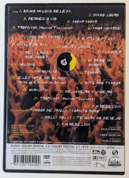 DVD Alceu Valença - Em Todos os Sentidos - Imagem 3