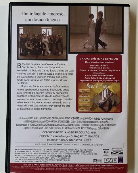 DVD Bodas de Sangue - Imagem 3