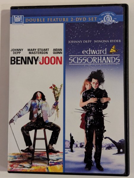 DVD Duplo Benny & Joon (Corações em conflito) e Edward Scissorhands (Edward Mãos de Tesoura)