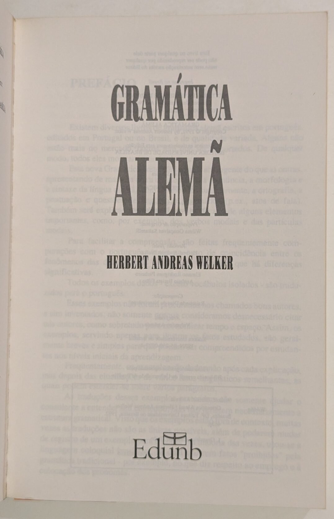 Gramática Alemã - Herbert Andreas Welker - Imagem 2