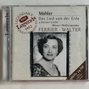 CD Gustav Mahler - Das Lied Von Der Erde / 3 Rückert-Lieder