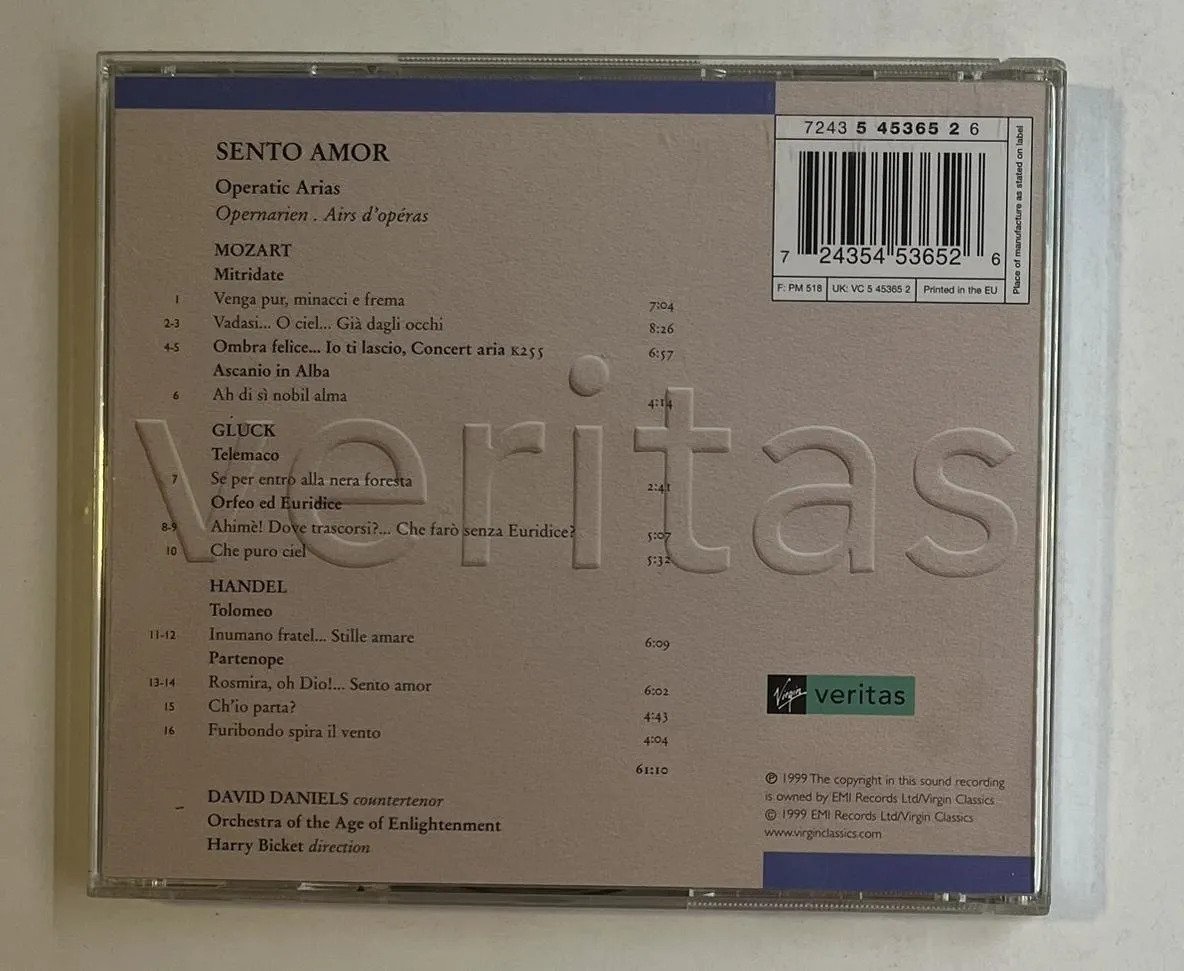 CD David Daniels - Sento Amor - Imagem 3