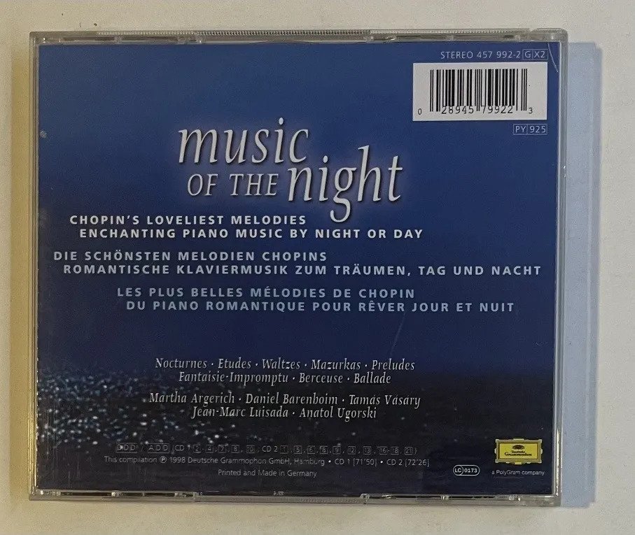 2 CDs Frédéric Chopin - Music Of The Night (The Essential Chopin Collection) - Imagem 3