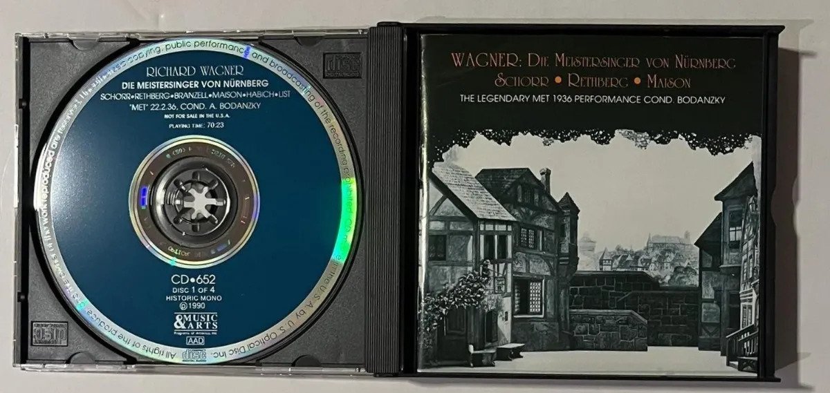 4 CDs Wagner; Schorr; Miason - Wagner: die Meistersinger von Nurnber - Imagem 2