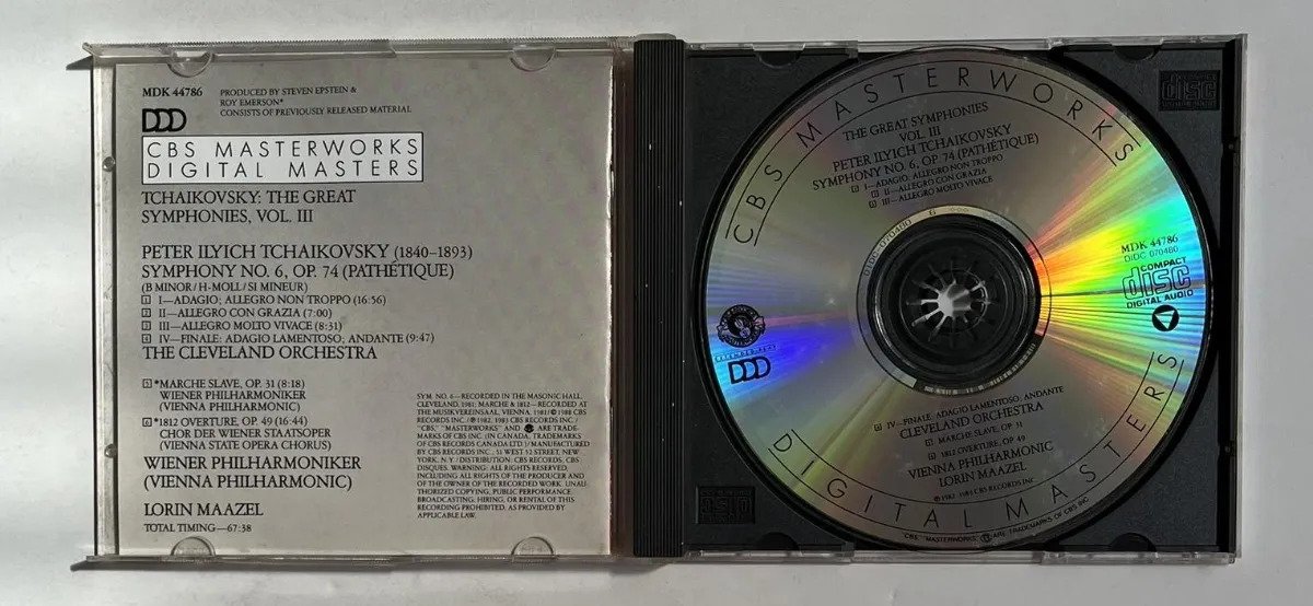 CD Pyotr Ilyich Tchaikovsky - Symphony No. 6 "Pathétique" • Marche Slave • 1812 Overture - Imagem 2