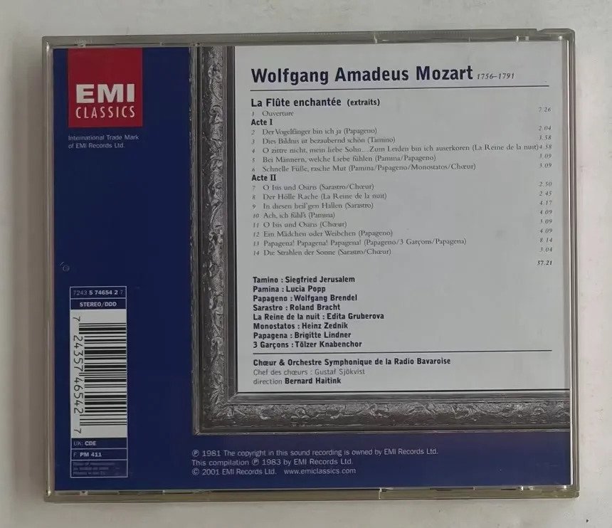 CD Wolfgang Amadeus Mozart - La Flûte Enchantée - Imagem 3