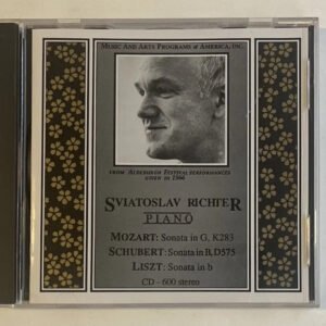 CD Sviatoslav Richter - Sviatoslav Richter In Recital: Mozart/Schubert/Liszt Program