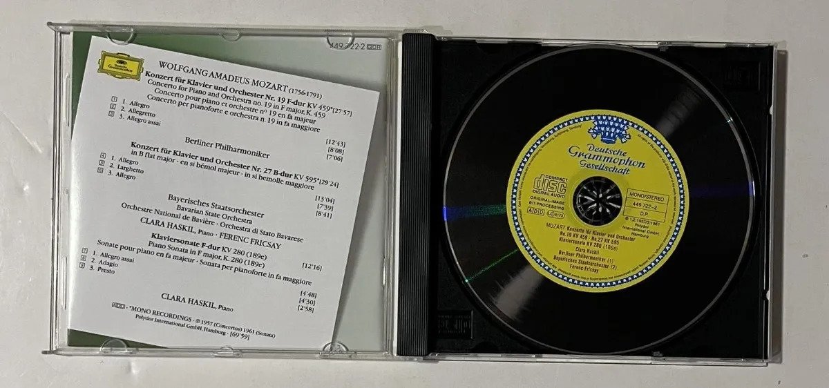 CD Wolfgang Amadeus Mozart - Klavierkonzerte = Piano Concertos Nos. 19 & 27 • Klaviersonate = Piano Sonata K. 280 - Imagem 2
