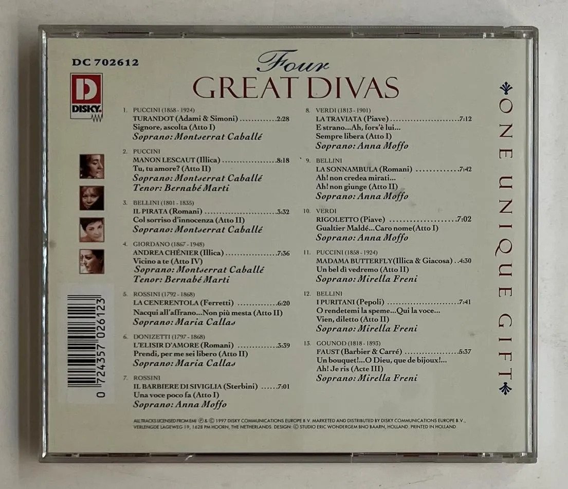 CD Various - Four Great Divas One Unique Gift - Imagem 3