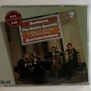 3 CDs Ludwig van Beethoven - The Middle Quartets - Op.59 Nos. 1-3, Op.74 »Harp« and Op.95 »Serioso«