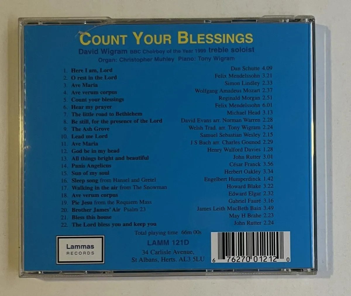 CD David Wigram - Count Your Blessings - Imagem 3