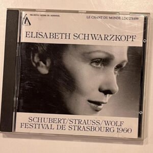 CD Elisabeth Schwarzkopf - Festival De Strasbourg 1960