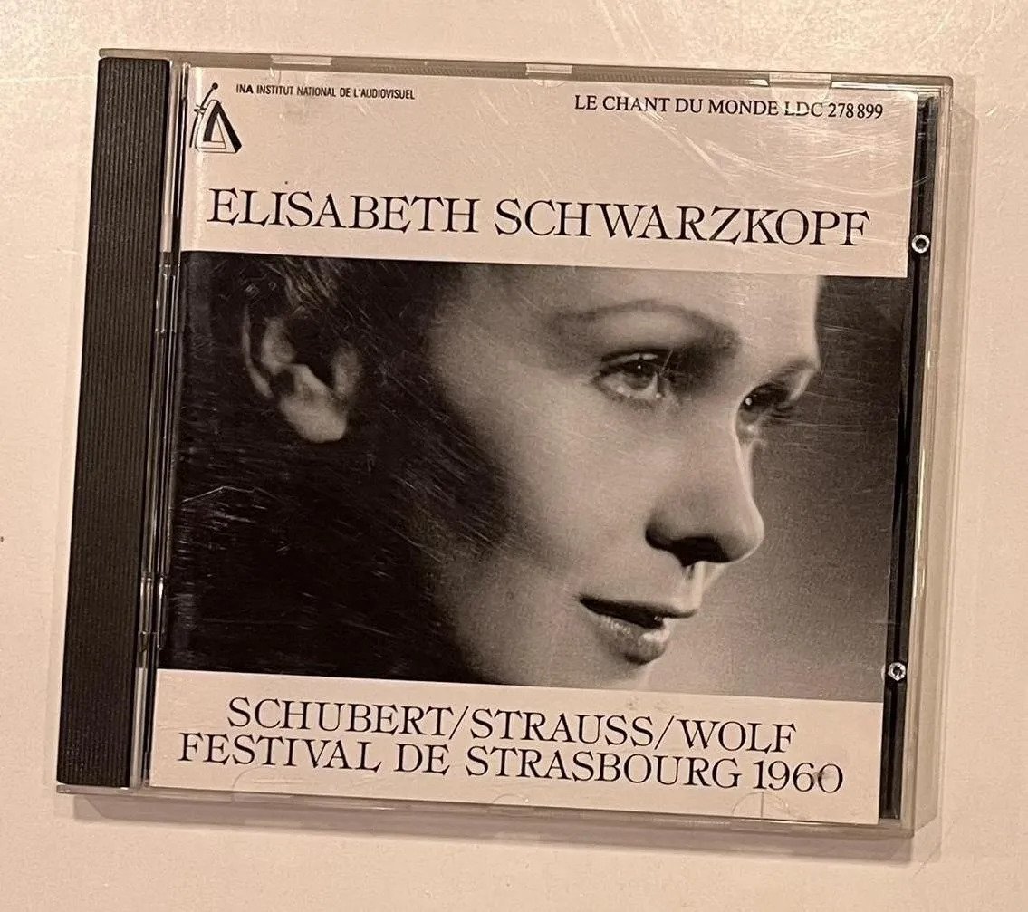 CD Elisabeth Schwarzkopf - Festival De Strasbourg 1960