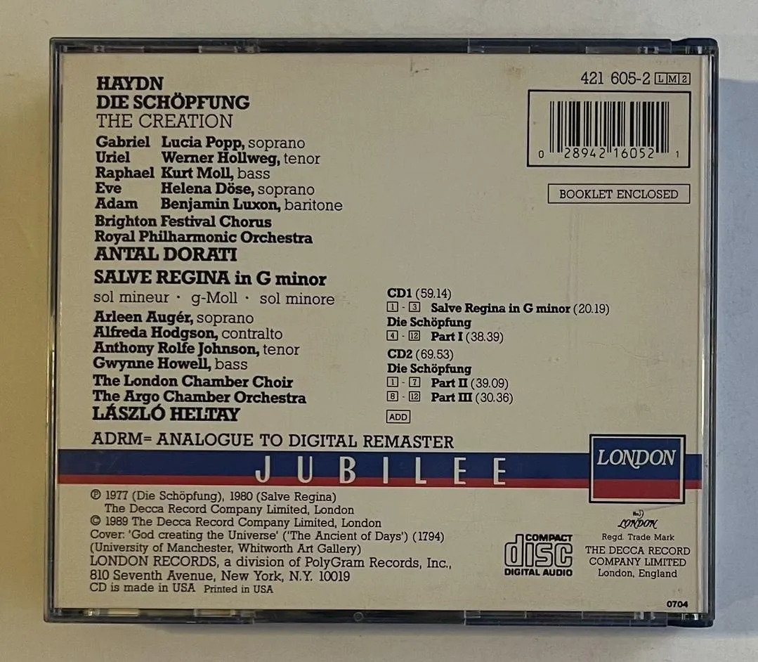 2 CDs Joseph Haydn - Die Schöpfung = The Creation - Imagem 4