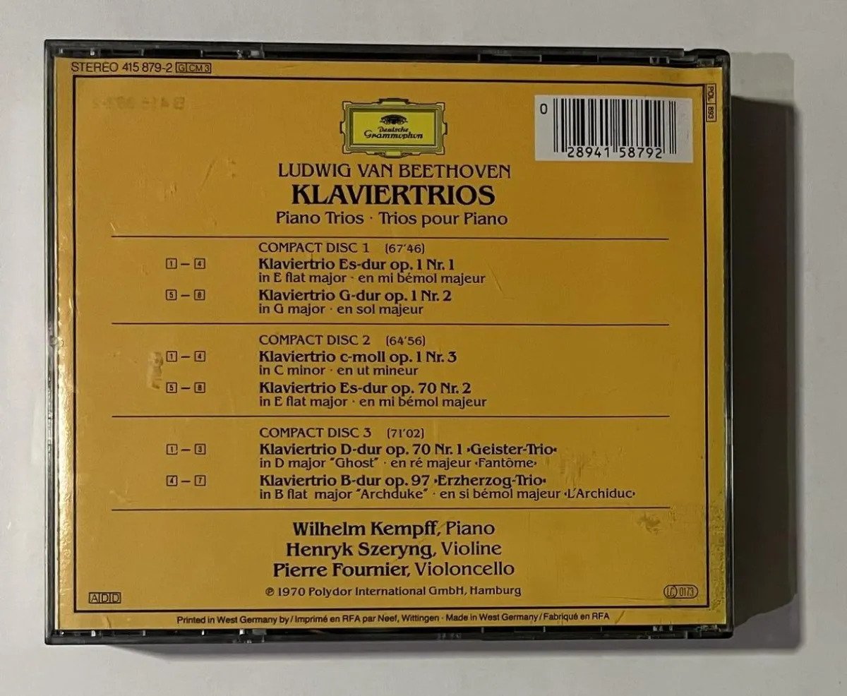 3 CDs Ludwig van Beethoven - Die Klaviertrios - Imagem 4