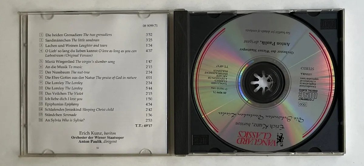 CD Brahms Beehotven; Mozart Schumann - Due Schönsten Deutschen Lieder - Imagem 2