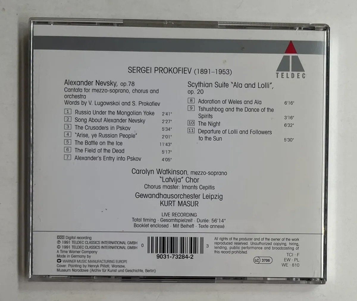 CD Sergei Prokofiev - Alexander Nevsky / Scythian Suite - Imagem 3