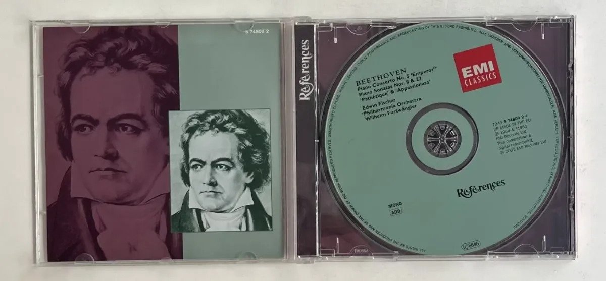 CD Ludwig van Beethoven - Piano Concerto No. 5 'Emperor'; Piano Sonatas Nos. 8 & 23 'Pathétique' & 'Appassionata' - Imagem 2