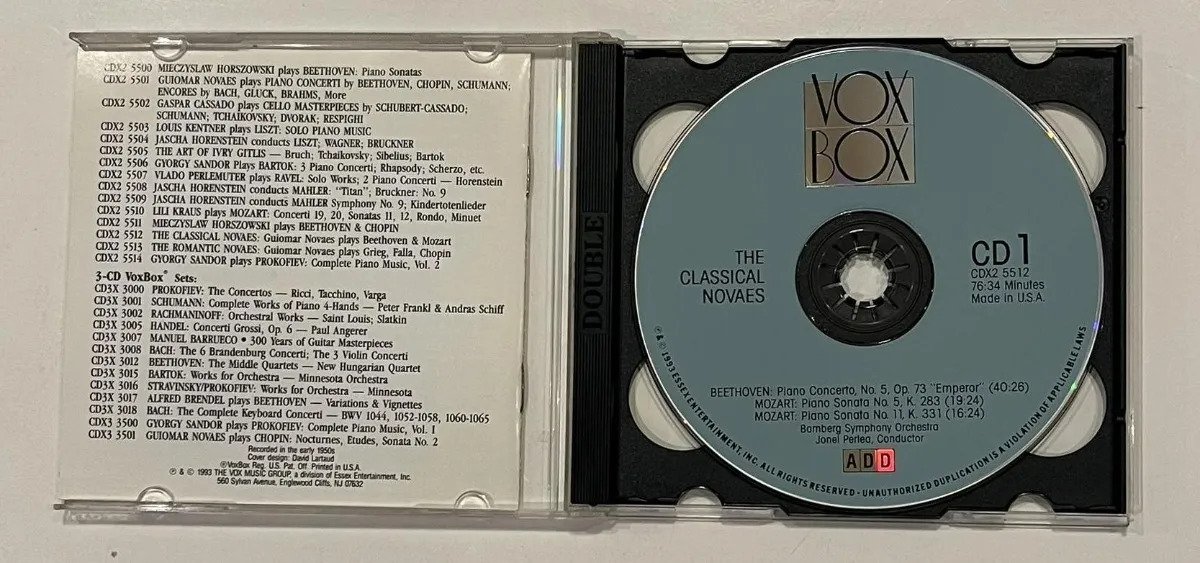 2 CDs Guiomar Novaes - The Classical Novaes - Imagem 2