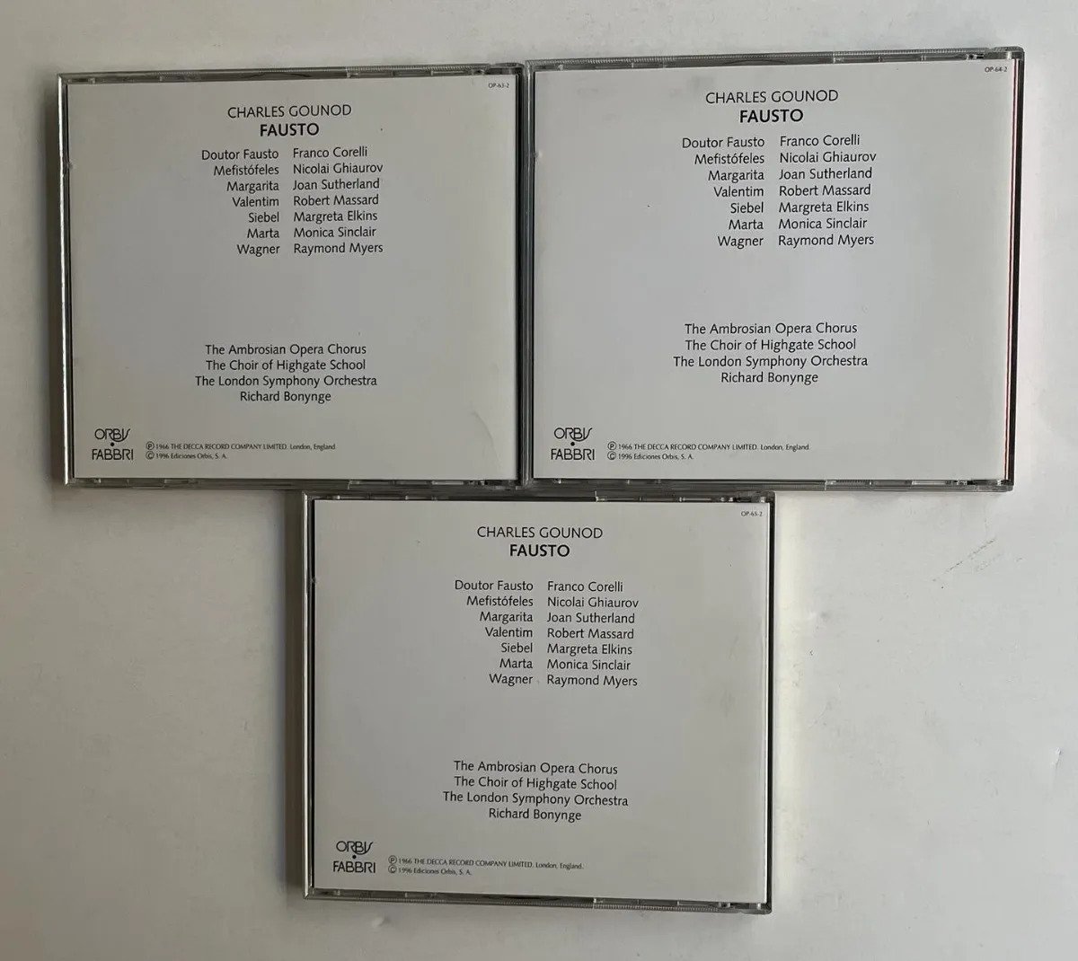3 CDs Charles Gounod - 3 Opera Collection - Fausto - Imagem 3