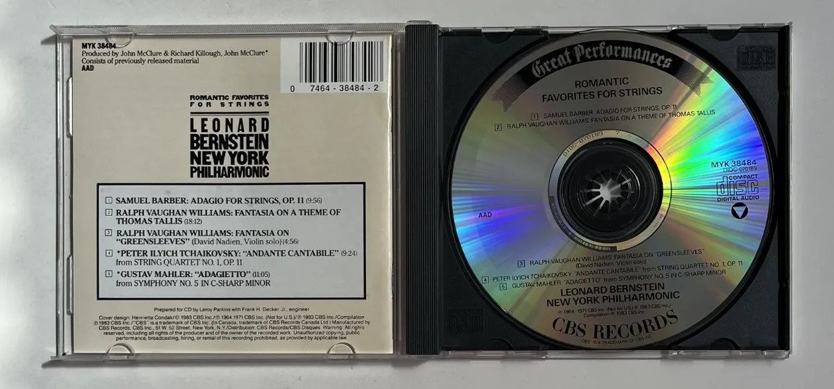 CD Samuel Barber - Romantic Favorites For Strings - Imagem 2