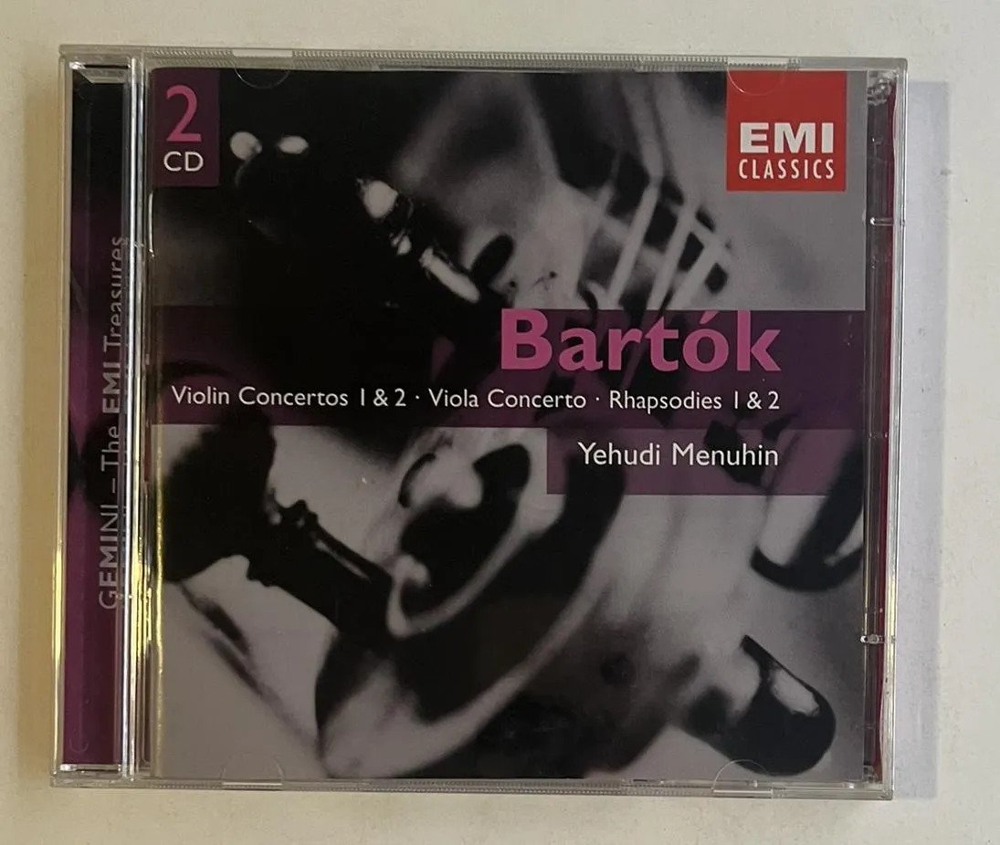 2 CDs Béla Bartók - Violin Concertos 1 & 2 · Viola Concerto · Rhapsodies 1 & 2